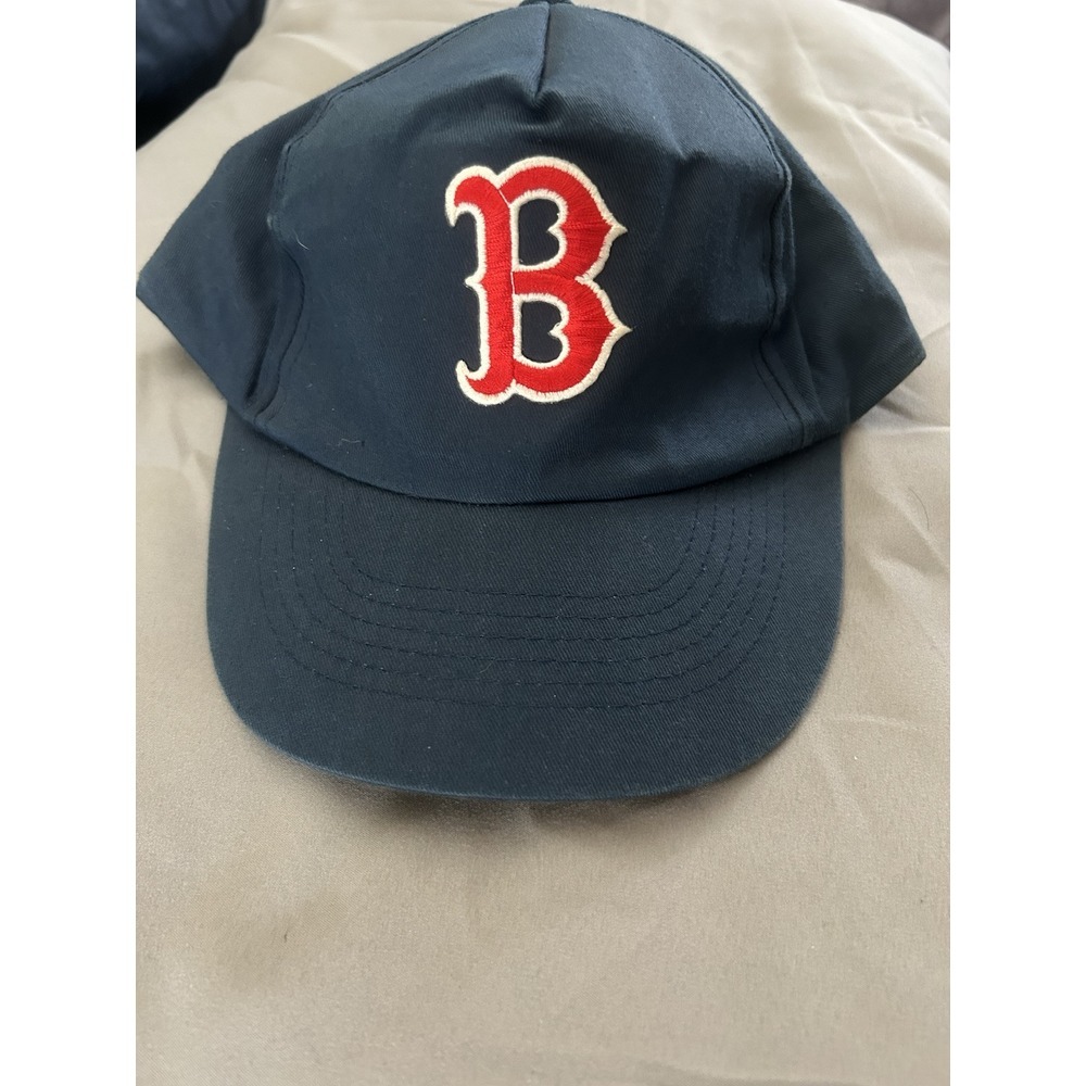 VINTAGE Universal Boston Red Sox Hat Cap Snap Back Blue Red MLB Baseball 80S 90s